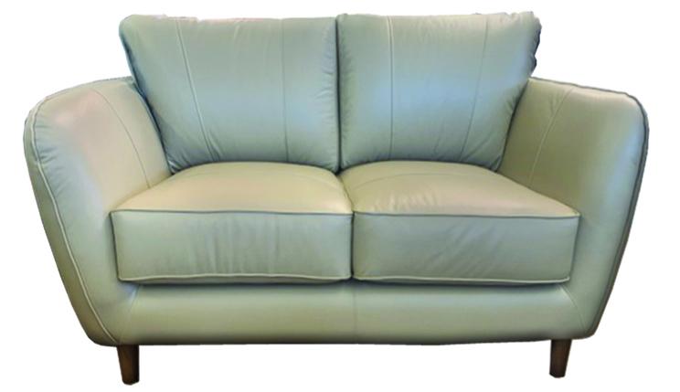 Madrid Leather Sofa in Beige Color